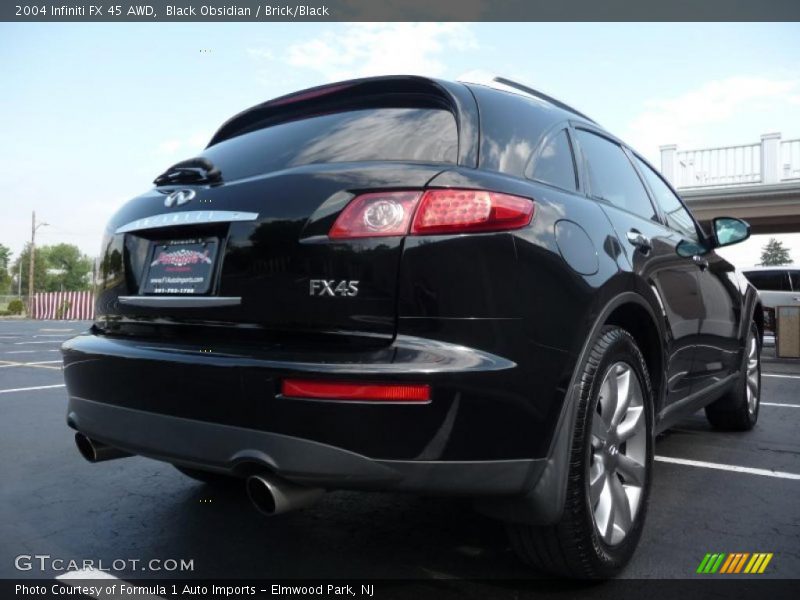 Black Obsidian / Brick/Black 2004 Infiniti FX 45 AWD