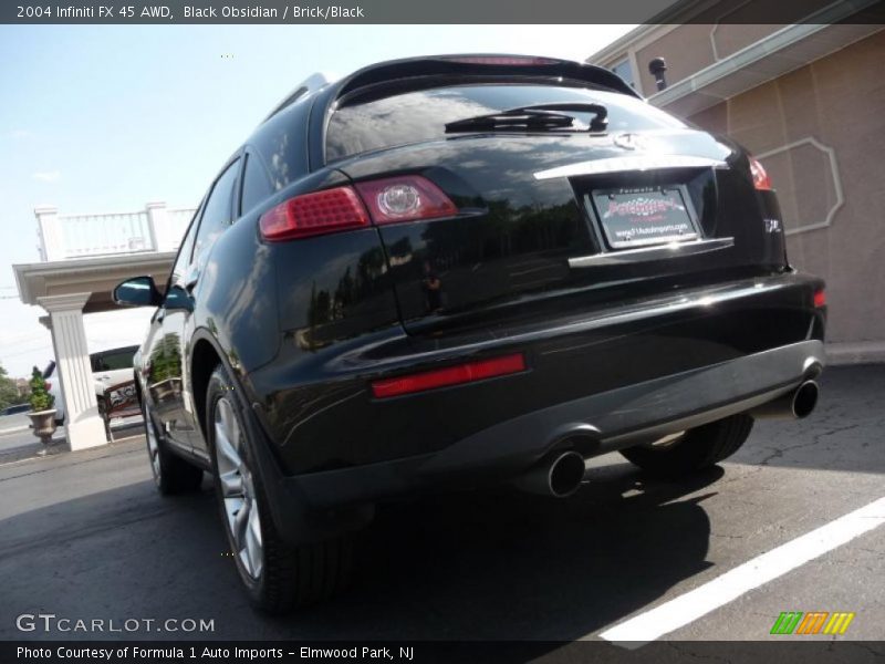Black Obsidian / Brick/Black 2004 Infiniti FX 45 AWD