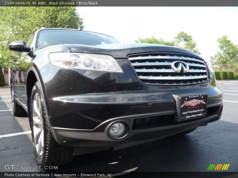 Black Obsidian / Brick/Black 2004 Infiniti FX 45 AWD