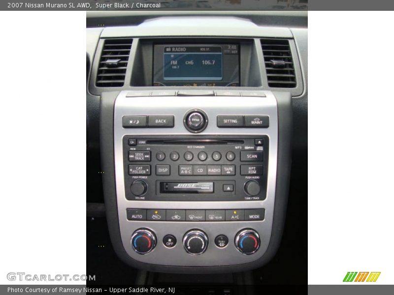 Super Black / Charcoal 2007 Nissan Murano SL AWD