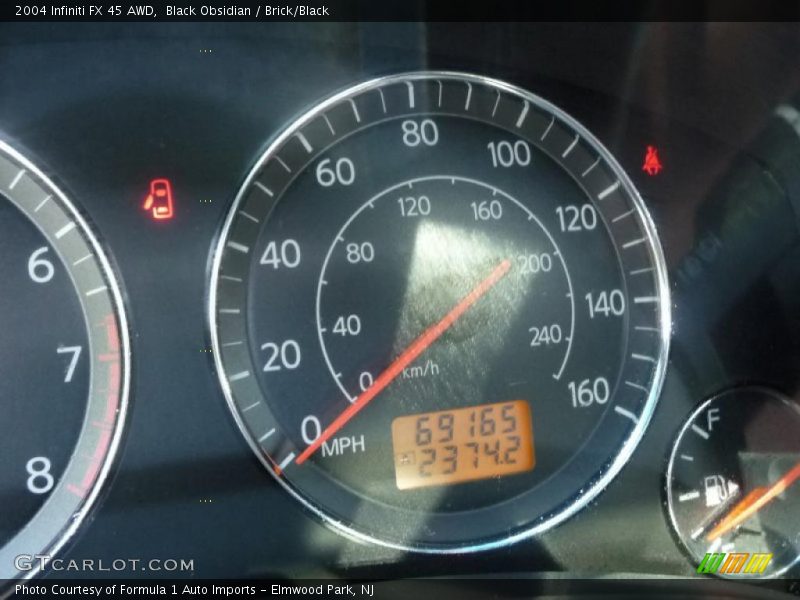 Black Obsidian / Brick/Black 2004 Infiniti FX 45 AWD