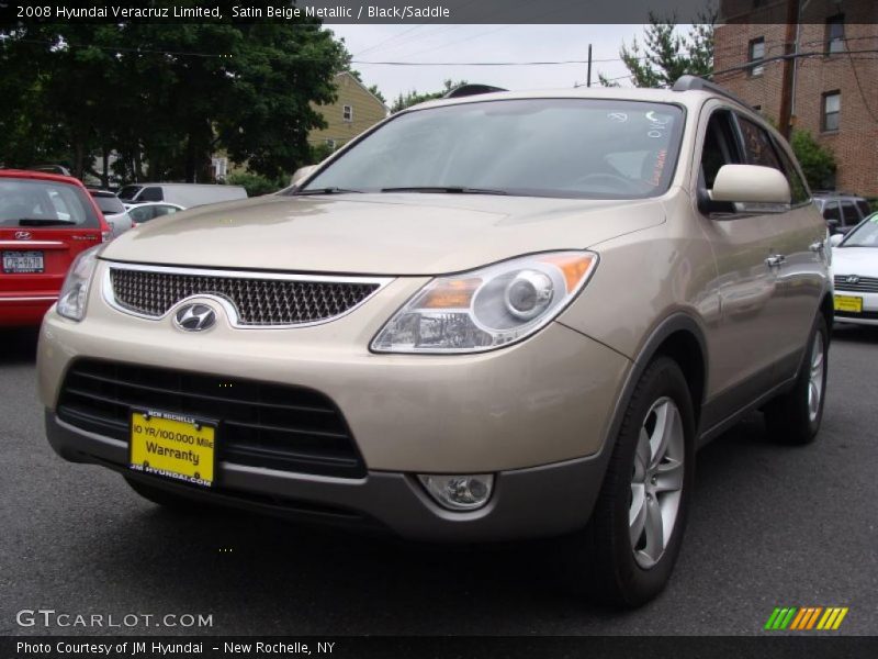 Satin Beige Metallic / Black/Saddle 2008 Hyundai Veracruz Limited