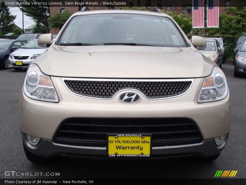 Satin Beige Metallic / Black/Saddle 2008 Hyundai Veracruz Limited