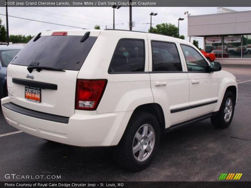 Stone White / Dark Slate Gray/Light Graystone 2008 Jeep Grand Cherokee Laredo