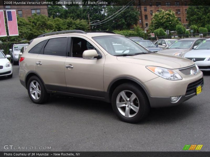 Satin Beige Metallic / Black/Saddle 2008 Hyundai Veracruz Limited