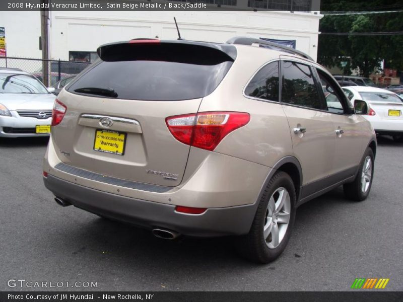 Satin Beige Metallic / Black/Saddle 2008 Hyundai Veracruz Limited