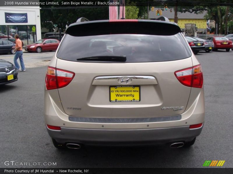 Satin Beige Metallic / Black/Saddle 2008 Hyundai Veracruz Limited