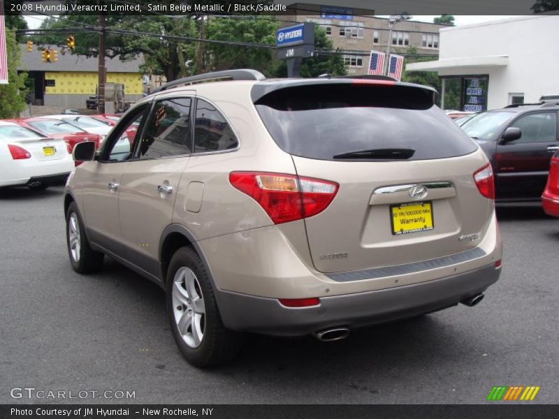 Satin Beige Metallic / Black/Saddle 2008 Hyundai Veracruz Limited