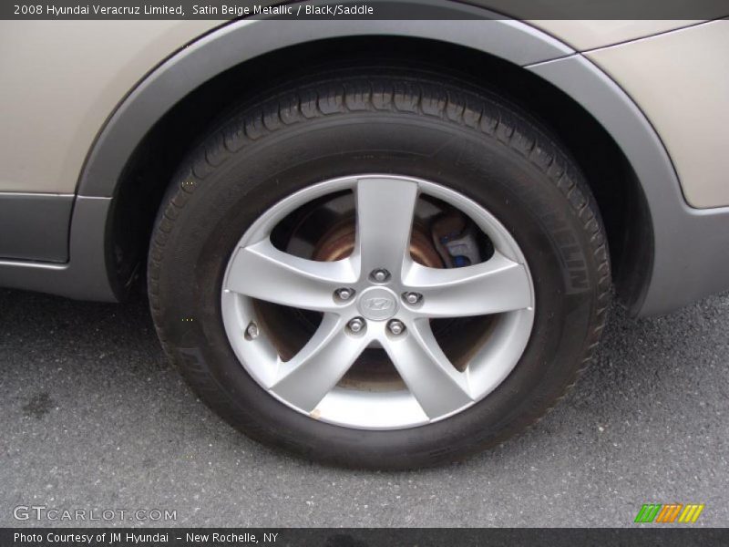 Satin Beige Metallic / Black/Saddle 2008 Hyundai Veracruz Limited