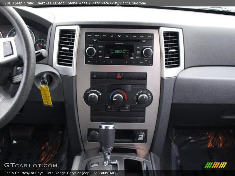 Stone White / Dark Slate Gray/Light Graystone 2008 Jeep Grand Cherokee Laredo