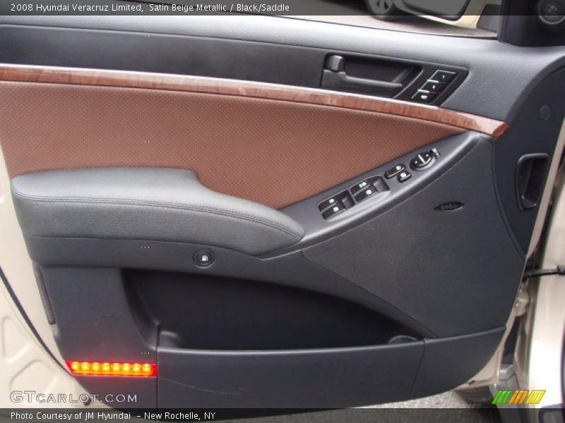 Satin Beige Metallic / Black/Saddle 2008 Hyundai Veracruz Limited