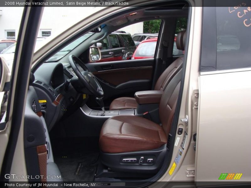 Satin Beige Metallic / Black/Saddle 2008 Hyundai Veracruz Limited