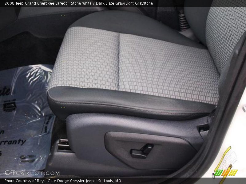 Stone White / Dark Slate Gray/Light Graystone 2008 Jeep Grand Cherokee Laredo
