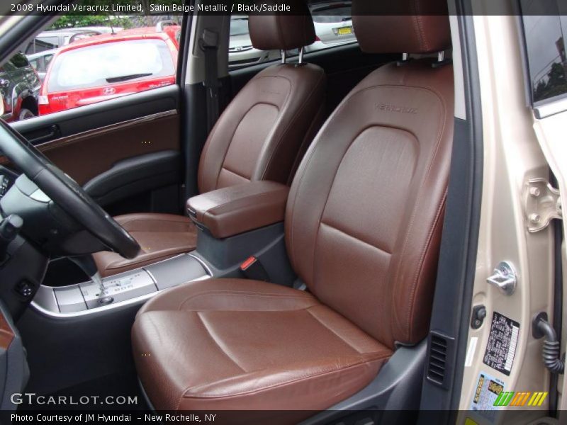 Satin Beige Metallic / Black/Saddle 2008 Hyundai Veracruz Limited