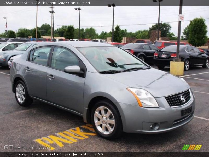 Magnetic Gray / Charcoal/Steel 2008 Nissan Sentra 2.0