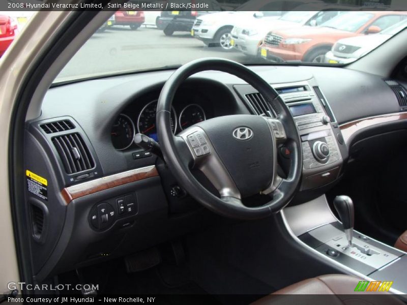Satin Beige Metallic / Black/Saddle 2008 Hyundai Veracruz Limited