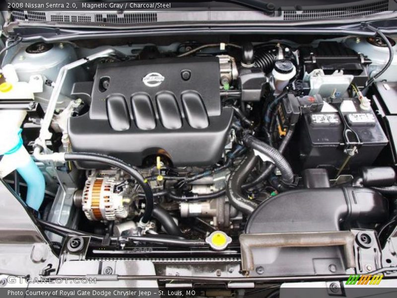 Magnetic Gray / Charcoal/Steel 2008 Nissan Sentra 2.0