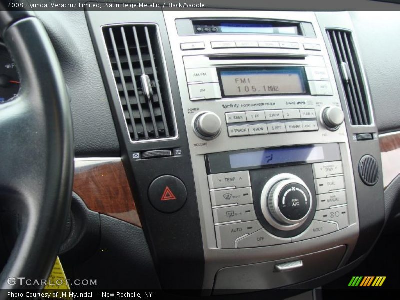 Satin Beige Metallic / Black/Saddle 2008 Hyundai Veracruz Limited