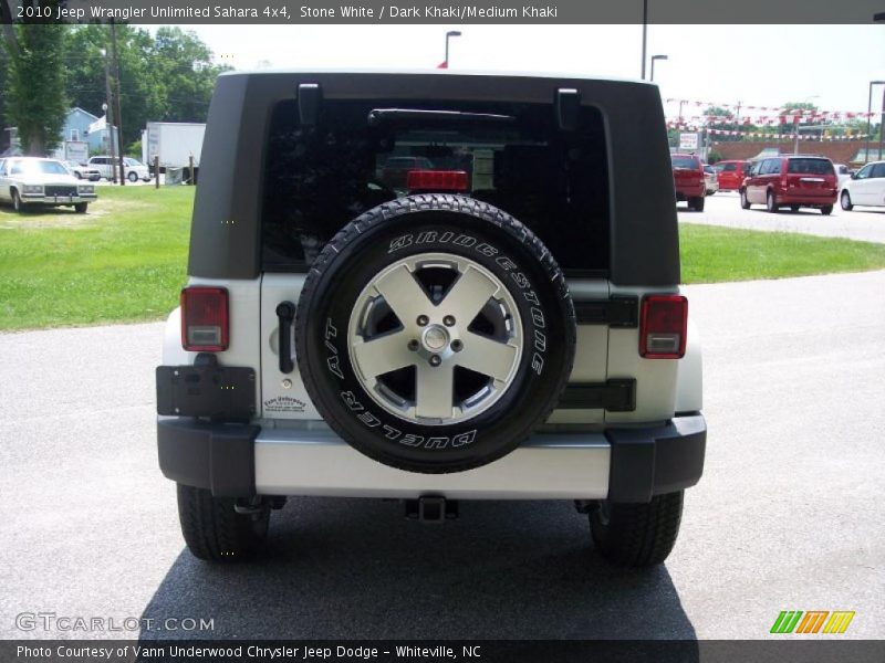 Stone White / Dark Khaki/Medium Khaki 2010 Jeep Wrangler Unlimited Sahara 4x4