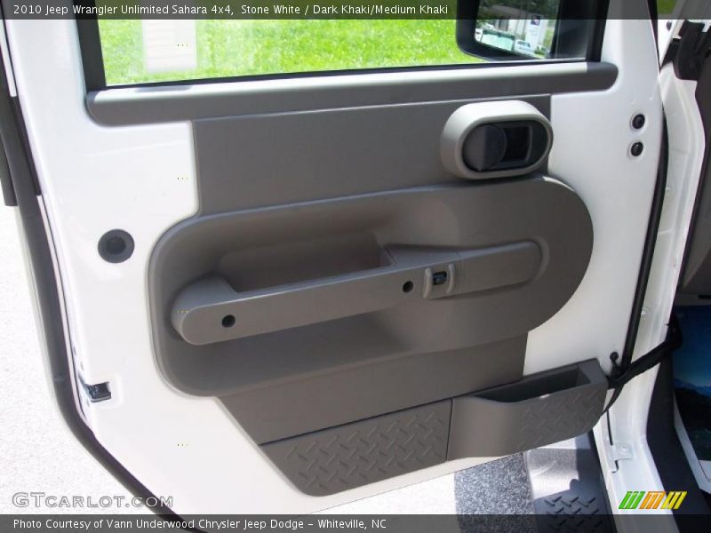 Stone White / Dark Khaki/Medium Khaki 2010 Jeep Wrangler Unlimited Sahara 4x4