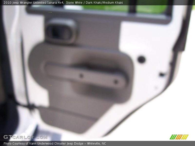 Stone White / Dark Khaki/Medium Khaki 2010 Jeep Wrangler Unlimited Sahara 4x4