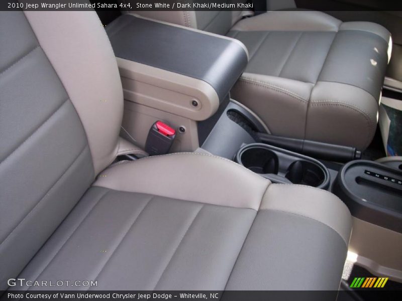 Stone White / Dark Khaki/Medium Khaki 2010 Jeep Wrangler Unlimited Sahara 4x4