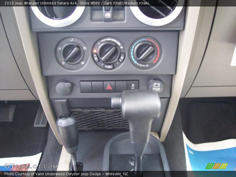 Stone White / Dark Khaki/Medium Khaki 2010 Jeep Wrangler Unlimited Sahara 4x4