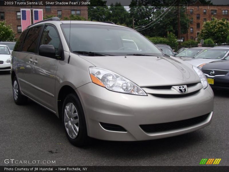 Silver Shadow Pearl / Stone 2009 Toyota Sienna LE