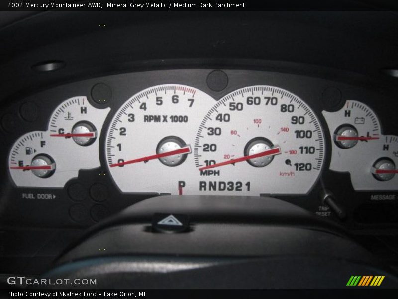 Mineral Grey Metallic / Medium Dark Parchment 2002 Mercury Mountaineer AWD