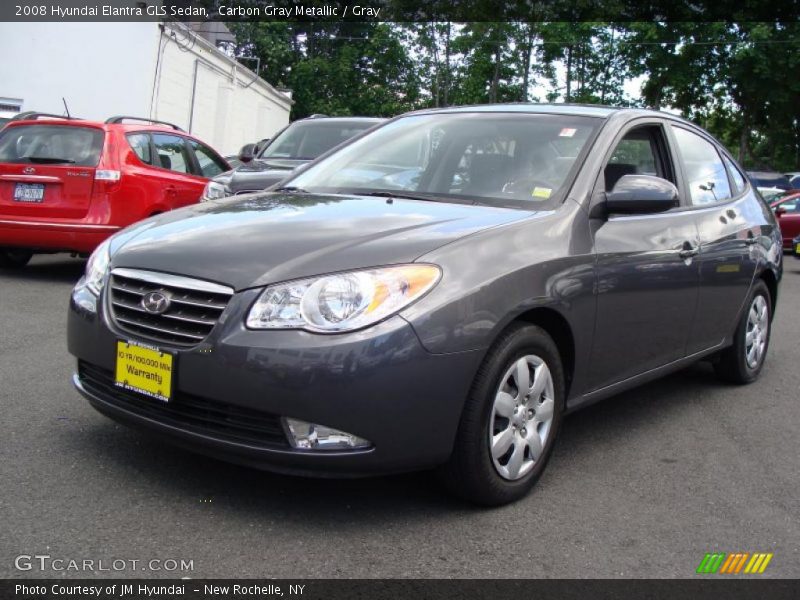 Carbon Gray Metallic / Gray 2008 Hyundai Elantra GLS Sedan