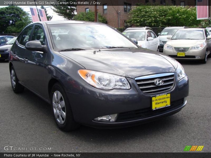 Carbon Gray Metallic / Gray 2008 Hyundai Elantra GLS Sedan
