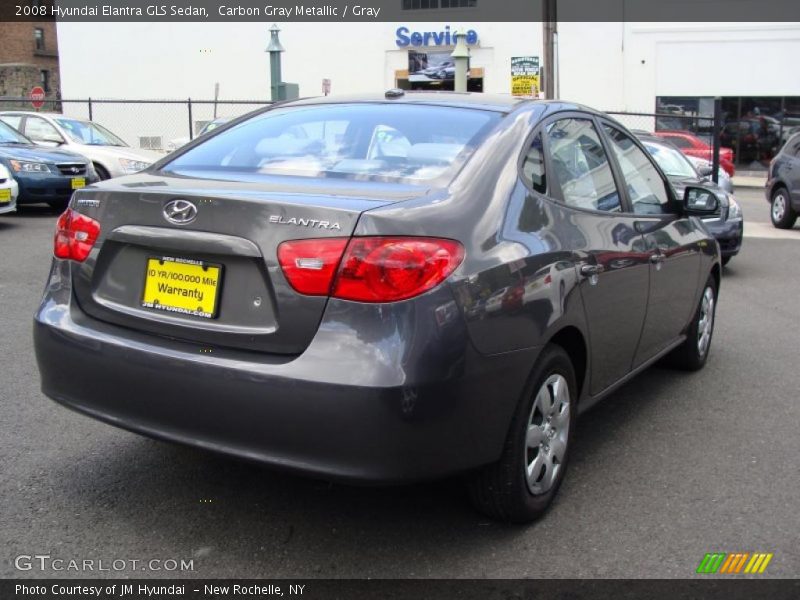 Carbon Gray Metallic / Gray 2008 Hyundai Elantra GLS Sedan