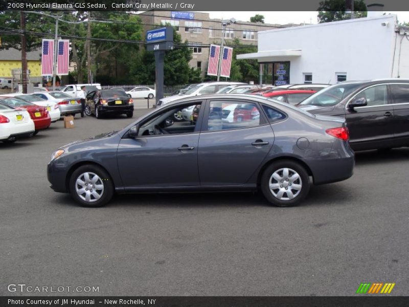 Carbon Gray Metallic / Gray 2008 Hyundai Elantra GLS Sedan