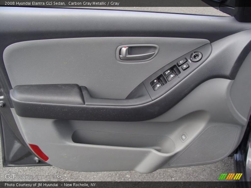 Carbon Gray Metallic / Gray 2008 Hyundai Elantra GLS Sedan