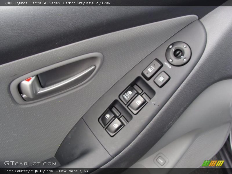 Carbon Gray Metallic / Gray 2008 Hyundai Elantra GLS Sedan