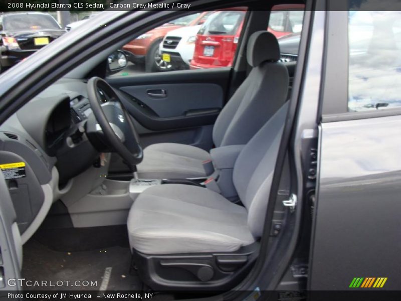 Carbon Gray Metallic / Gray 2008 Hyundai Elantra GLS Sedan