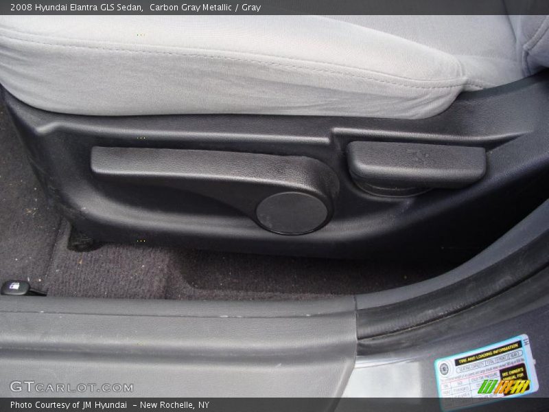 Carbon Gray Metallic / Gray 2008 Hyundai Elantra GLS Sedan