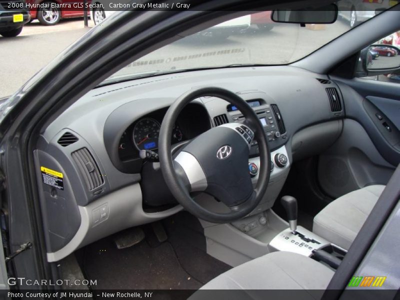 Carbon Gray Metallic / Gray 2008 Hyundai Elantra GLS Sedan