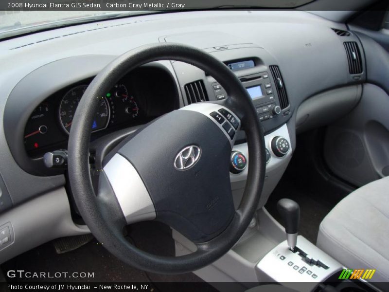 Carbon Gray Metallic / Gray 2008 Hyundai Elantra GLS Sedan