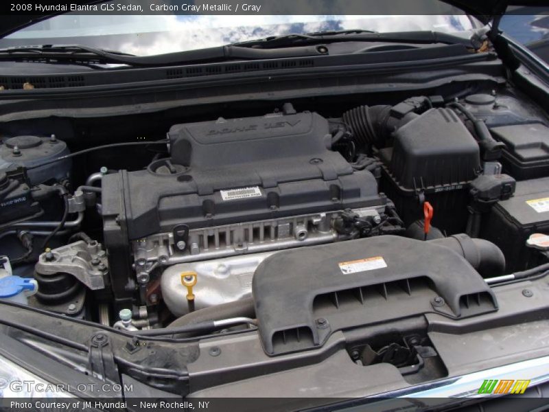 Carbon Gray Metallic / Gray 2008 Hyundai Elantra GLS Sedan