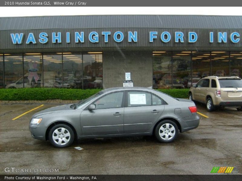 Willow Gray / Gray 2010 Hyundai Sonata GLS