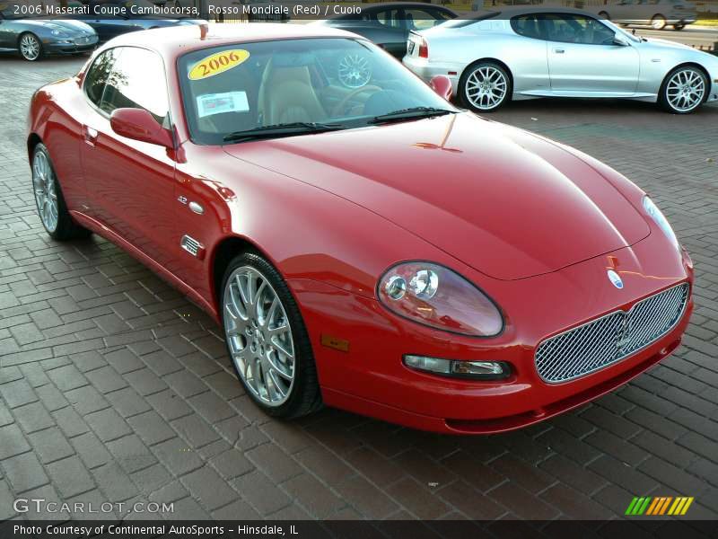 Rosso Mondiale (Red) / Cuoio 2006 Maserati Coupe Cambiocorsa