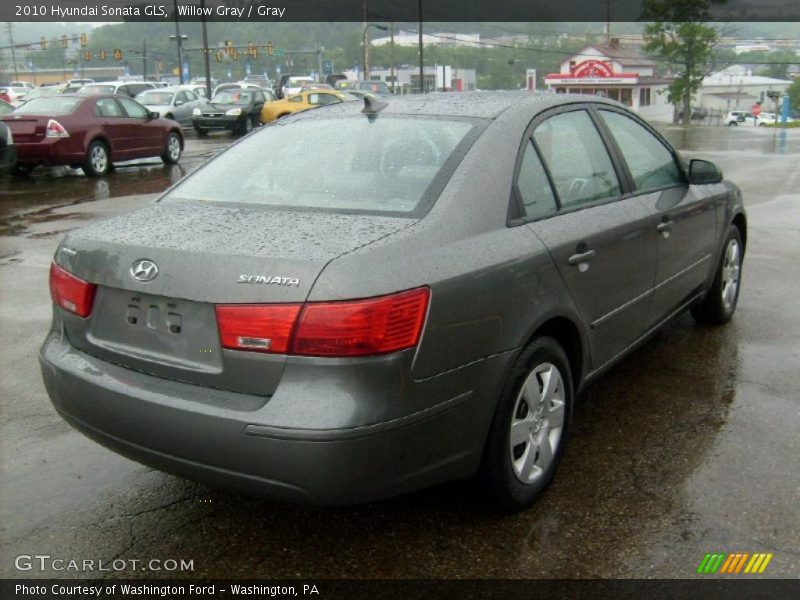 Willow Gray / Gray 2010 Hyundai Sonata GLS