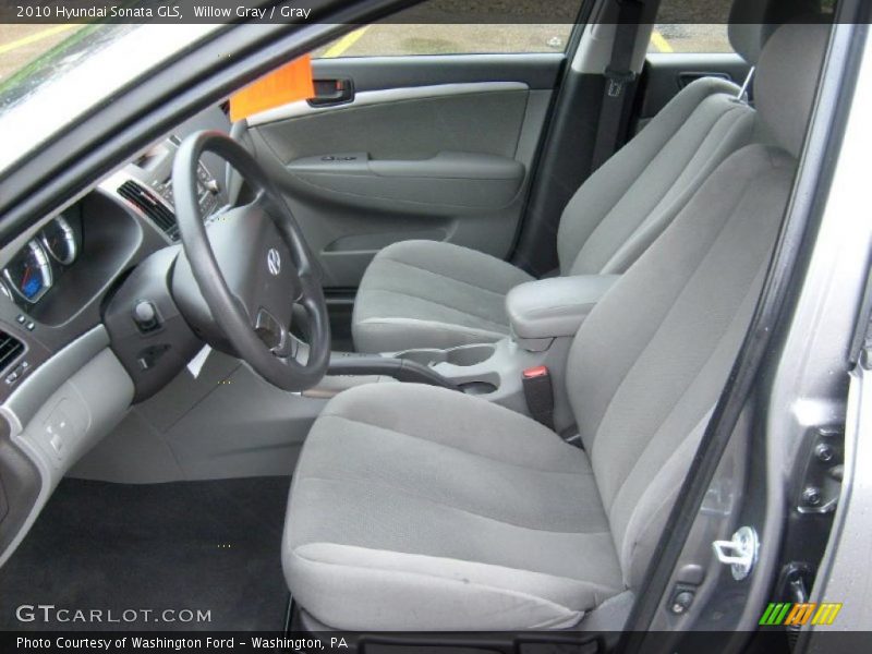 Willow Gray / Gray 2010 Hyundai Sonata GLS