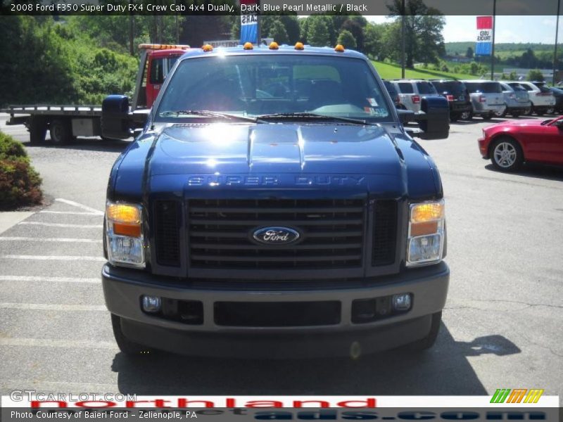 Dark Blue Pearl Metallic / Black 2008 Ford F350 Super Duty FX4 Crew Cab 4x4 Dually