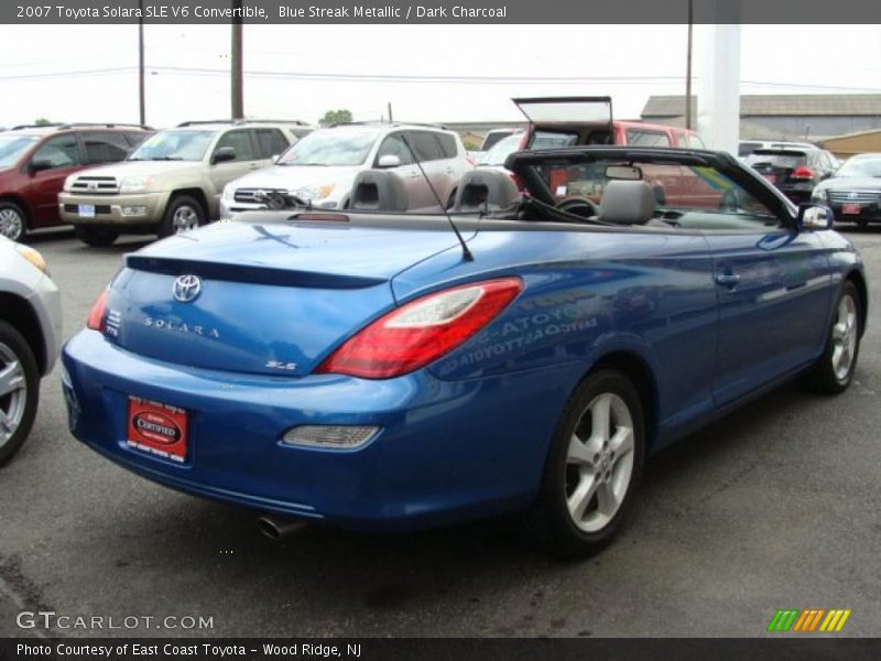 Blue Streak Metallic / Dark Charcoal 2007 Toyota Solara SLE V6 Convertible