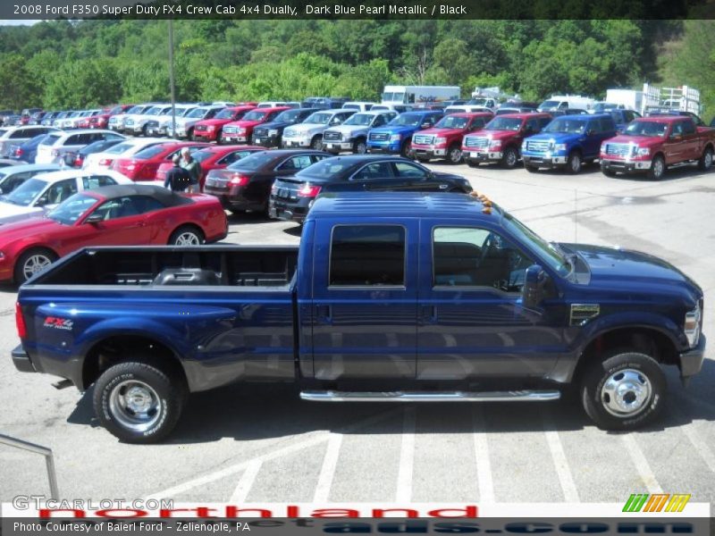 Dark Blue Pearl Metallic / Black 2008 Ford F350 Super Duty FX4 Crew Cab 4x4 Dually
