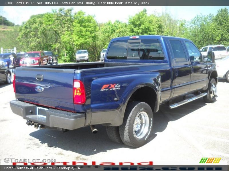 Dark Blue Pearl Metallic / Black 2008 Ford F350 Super Duty FX4 Crew Cab 4x4 Dually