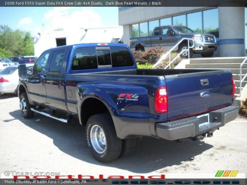 Dark Blue Pearl Metallic / Black 2008 Ford F350 Super Duty FX4 Crew Cab 4x4 Dually