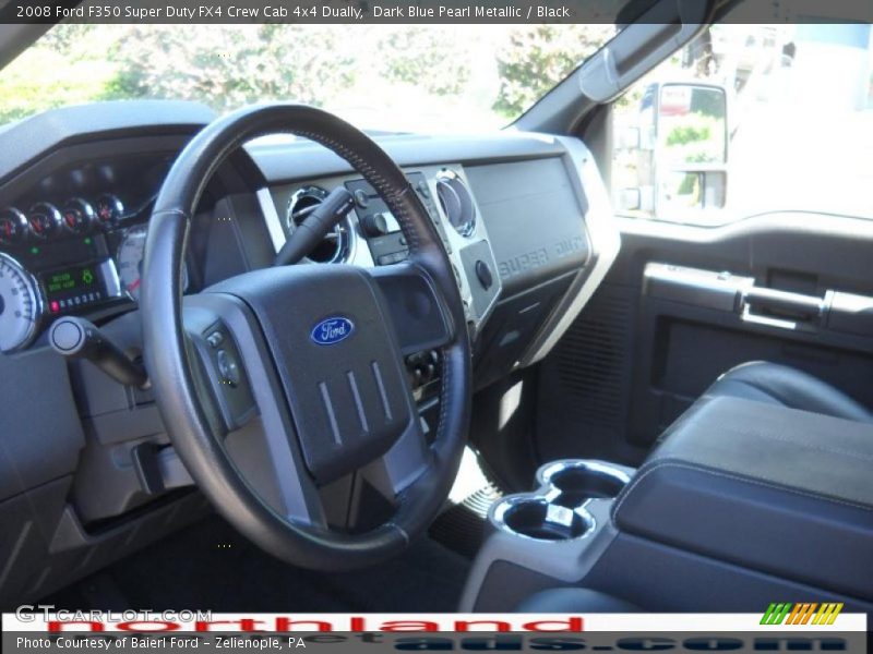 Dark Blue Pearl Metallic / Black 2008 Ford F350 Super Duty FX4 Crew Cab 4x4 Dually